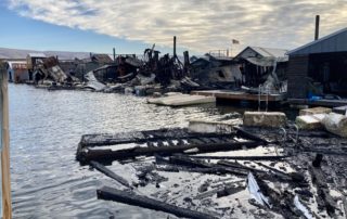 Dalles Marina Fire Damage